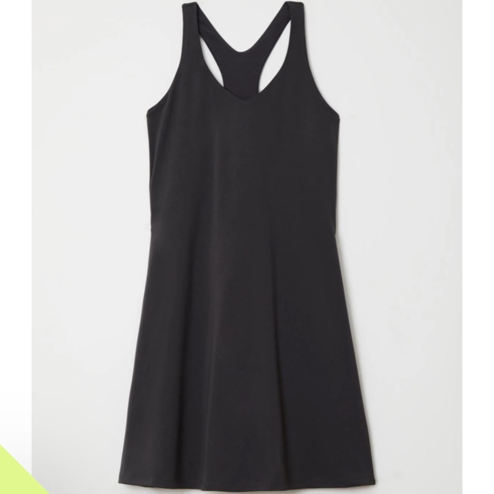 NWT Girlfriend Collective Shadow Lola V-Neck Exercise Dress